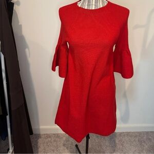 Anthropology Red Dress
